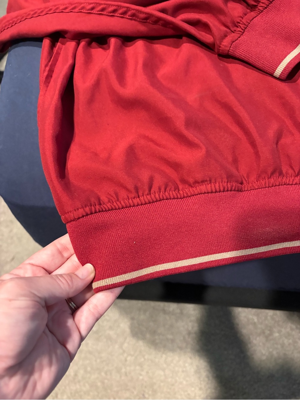Vintage Florida State University Quarterzip Pullover Men's XXL Chase Edward Red - Picture 5 of 8